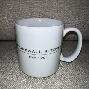 NWOT Stonewall Kitchen 1991 White Glazed Coffee Tea Mug Maine 18oz